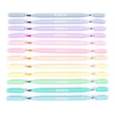 Маркеры ДВУХСТОРОННИЕ PASTEL BRUSH, 12 цветов