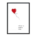 Plakat Banksy There Is Always Hope z Balonikiem A4