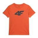 ФУТБОЛКА ДЛЯ МАЛЬЧИКОВ 4F ДЕТСКАЯ СПОРТИВНАЯ ФУТБОЛКА НА КАЖДЫЙ ДЕНЬ