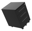 ШКАФ-КОНТЕЙНЕР ПОД СТОЛОМ С ЯЩИКАМИ НА КОЛЕСАХ ЧЕРНЫЙ 39x48x60см
