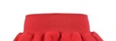 Красная хлопчатобумажная юбка с завитками для танцев, школы. Размер 122/128