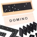 ДЕРЕВЯННЫЕ ПЛИТКИ ДОМИНО ОТКИДНЫЕ БЛОКИ МИНИ-ИГРА ДЛЯ ПУТЕШЕСТВИЙ + ЧЕХОЛ