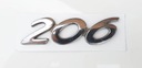 PEUGEOT 206 SW UNIVERSAL EMBLEMA TRASERA DE TAPA INSIGNIA 