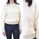 ЖЕНСКИЙ ДЖЕМПЕР WRANGLER CABLE KNIT WHISPER БЕЛЫЙ, L