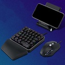 Klawiatura i klawiatura do gier jedną ręką mysz Model pc telefony komputerowe ergonomiczna klawiatura
