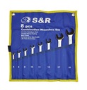 НАБОР КОМБИНИРОВАННЫХ КЛЮЧЕЙ. 8 шт. 6-19ММ.