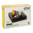 KÁVÉKAPSZULA TÁROLÓ DOBOZ FEKETE FÉM MAYAJ 60 DB-OS 26x34,8x6,5 CM Alkalmazás univerzális