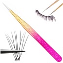 Pęseta do przedłużania Stylizacji Rzęs PROSTA PERŁOWA precyzyjna SEOL