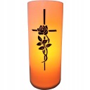 ВСТАВКА КРЕСТ СВЕТОДИОДНЫЙ С ЭФФЕКТОМ ПЛАМЕНИ 13,8 СМ