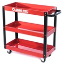 СЕРВИСНАЯ ТЕЛЕЖКА 3 ПОЛКИ СТОЛ ДЛЯ МАСТЕРСКОЙ МОБИЛЬНЫЙ ШКАФ НА КОЛЕСАХ
