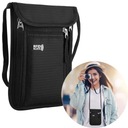 СУМКА ДЛЯ ПАСПОРТА СУМКА ДЛЯ ПУТЕШЕСТВИЯ ЧЕРНАЯ