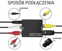 КОНВЕРТЕР АУДИОСИГНАЛА ЦАП 2x RCA + SPDIF ЦИФРОВОЙ АНАЛОГОВЫЙ + КАБЕЛЬ AK319