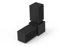 СОЕДИНИТЕЛЬ УГЛОВОЙ ПЛАСТИКОВЫЙ ДЛЯ АЛЮМИНИЕВЫХ ПРОФИЛЕЙ 30х30х2