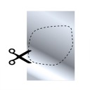 Зеркало InterCamp с вырезом на клею