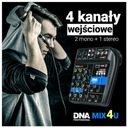 DNA MIX 4U mikser audio konsoleta USB MP3 Bluetooth analogowy 4 kanały Kod producenta MIX 4U