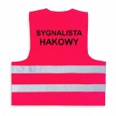 КРАСНЫЙ Светоотражающий жилет КРЮЧОК СИГНАЛИСТА