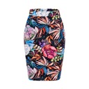 ЮБКА-КАРАНДАШ, РАЗНОЦВЕТНАЯ, ТРИКОТАЖНАЯ, ПОЛЬША XL