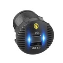 DISPOSITIVO DE CARGA DE AUTOMÓVIL MOTOR KAMPER DIODO LUMINOSO LED PD QC3.0 USB USB-C 3,4A 12V 24V 18W 