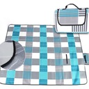 БОЛЬШОЙ КОВРИК ДЛЯ ПЛЯЖНОГО ПИКНИКА - ПЕСКОНЕПРОНИЦАЕМЫЙ, ВОДОНЕПРОНИЦАЕМЫЙ - РЕШЕТКА - 200x150