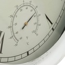 Nástenné hodiny vintage jednoduché biele staničné 37 cm Celková šírka 37 cm