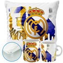 НАБОР ПОДУШКА + КРУЖКА REAL MADRID MADRID ПОДАРОЧНЫЕ УЗОРЫ НАЗВАНИЕ