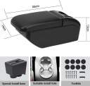 ПІДЛОКІТНИК БАРДАЧОК DWUPOZIOMOWY ВЕЛИКИЙ 3X USB POLO 9N 2002-2009 CUPHOLDER  фото 6