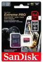 microSDXC karta Extreme Pro 64 GB 200/90 MB/s A2 Rýchlostná trieda A2 C10 U3 V30