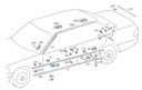 ЗАГЛУШКА ДЛЯ УЗКОЙ ДВЕРНОЙ ПОЛОСКИ P T MERCEDES W124