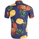 Havajská Pánska Košeľa Na Leto Dovolenka Vzdušná Bavlna Island Vibes r.M Kód výrobcu Granatowy Ananas