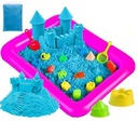 НАБОР КИНЕТИЧЕСКОГО ПЕСКА 8 КГ 4 ЦВЕТА + БАССЕЙН + ФОРМЫ + КОРОБКА