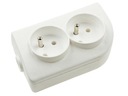 POWER STRIP 2 РОЗЕТКИ С ЗАЗЕМЛЕНИЕМ, БЕЛЫЙ