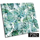 Самоклеящаяся плитка ПВХ 15см Листья Абстракция