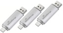 3X PENDRIVE USB-C 32GB DO SMARTFONA ANDROID IPHONE USB-A ZATYCZKI METALOWY