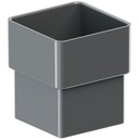 KROP ПВХ СОЕДИНИТЕЛЬ-МУФЛ Квадратная труба fi 80 ra7016