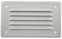 Вентиляционная решетка 7x14 угловая сетка белый металл
