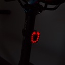 Lampka rowerowa przednia tylna USB światło rowerowe czerwone 100 lumenów wb Zawartość zestawu akumulator
