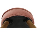 Taburet, ružová Velvet látka/hnedá, SAIDA Hĺbka nábytku 37 cm