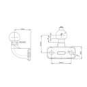 ADAPTADOR DE BARRA DE REMOLQUE EE.UU. 50X50MM CON ZACZEPEM OCZKOWYM I BOLA PARA MAZDA CX-9 II 2016- 