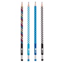 Треугольный карандаш 2B Skate Happy Color с ластиком