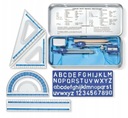 Геометрический набор в футляре STAEDTLER, 10 элементов!