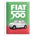 Ностальгический художественный постер Fiat 500 15х20, итальянский цвет