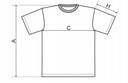 Koszulka szara bawełniana gładka T-SHIRT r. XXL Wzór dominujący bez wzoru