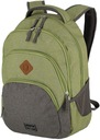 Зелено-серый дорожный рюкзак Travelite Basics