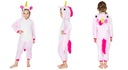 ONESIE KIGU PIŻAMA DLA DZIECI RÓŻOWY JEDNOROŻEC M Długość spodni długie