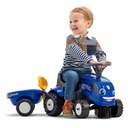 FALK Traktor Baby New Holland Niebieski Przyczepka Waga produktu z opakowaniem jednostkowym 3.5 kg