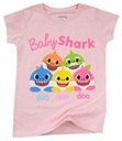 ФУТБОЛКА BABY SHARK BLOUSE, хлопок, КОРОТКИЙ РУКАВ, для девочек РОЗОВЫЙ 116 R803G