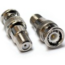 АДАПТЕР BNC ВИЛКА -> F РОЗЕТКА