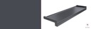 Внешний подоконник СТАЛЬ АНТРАЦИТ 7024 27,5СМ