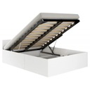 Белая молодежная кровать 100х200 с матрасом