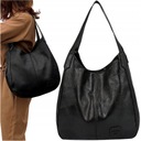 BAG Черная вместительная большая женская сумка через плечо Shopper